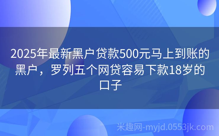 2025年黑戶最新口子申請指南，初學(xué)者與進(jìn)階用戶通用步驟